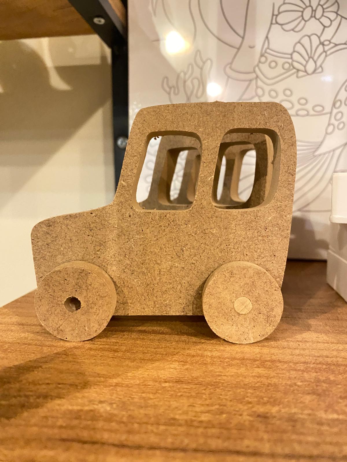 Mini Araba Ahşap Obje