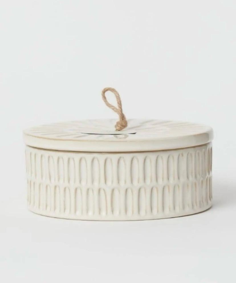 Taş Dekoratif Kapaklı Kutu