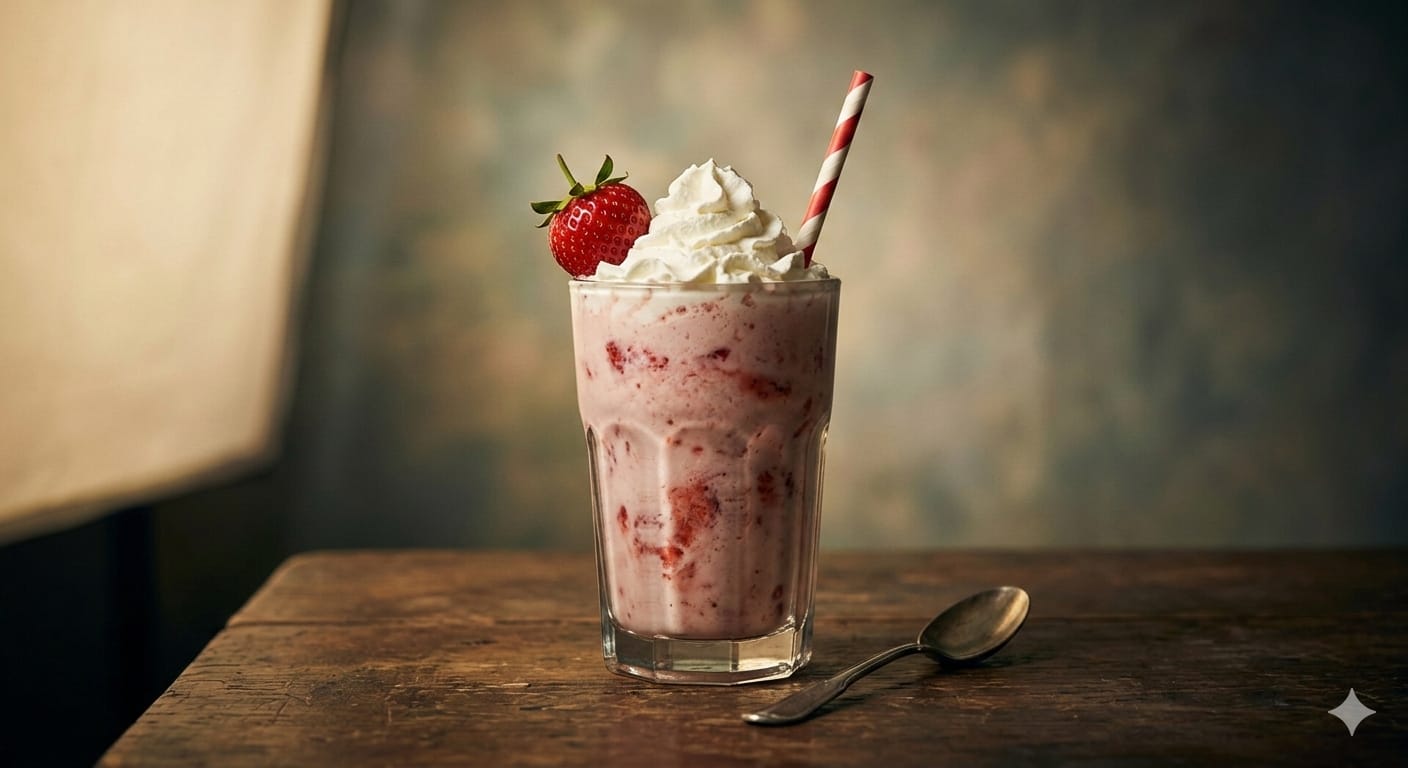 Çilekli Milkshake
