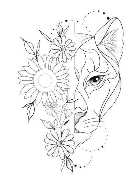 Aslan ve Çicek Yüz Fiğürü