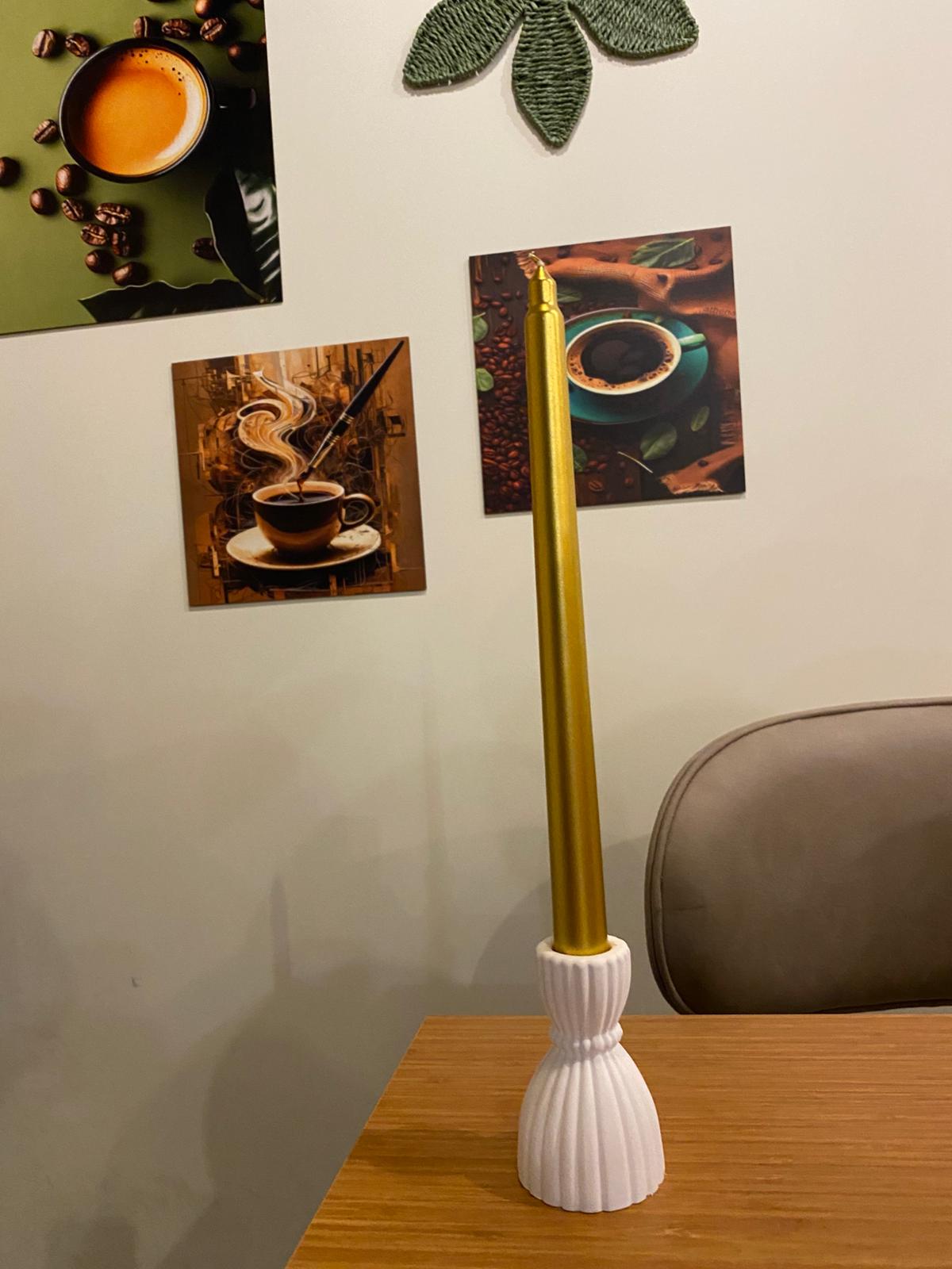 Sarı Şamdan Mum Boyama