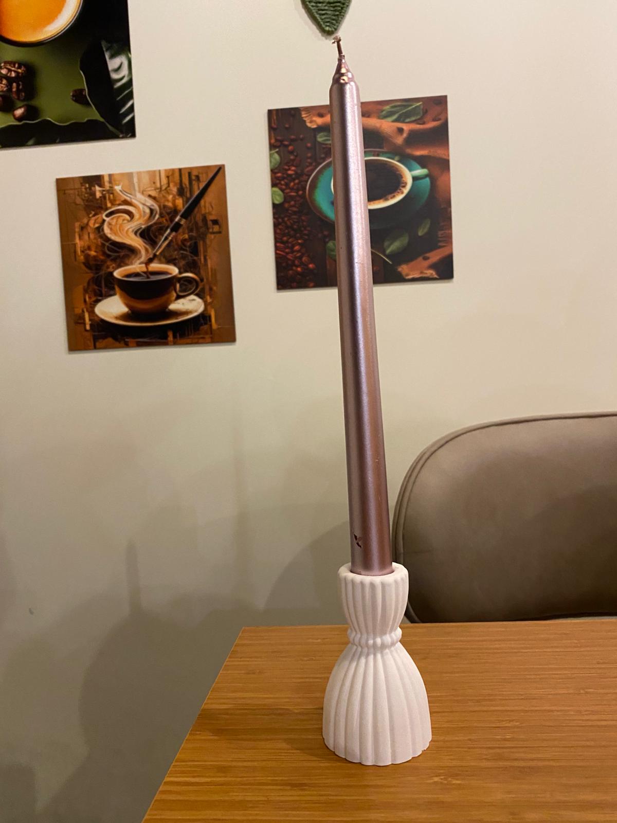 Lila Şamdan Mum Boyama