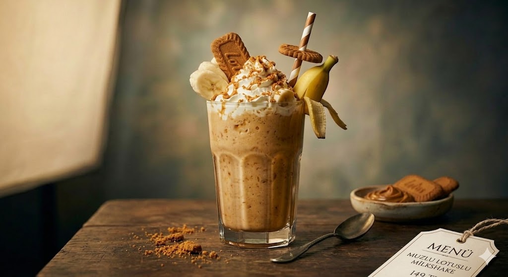 Muzlu Lotuslu Milkshake